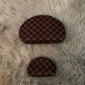 (SOLD) Checkered Cosmetic Bags